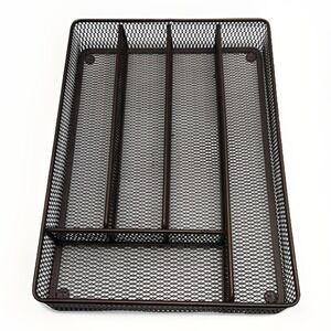 Tray for Drawer, Flatware Organizer, Metal Drawer‎ Bronze Color, Metal 5-Comp